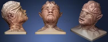 3D model Alien Head45 (STL)